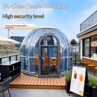 Tente Dôme Bulle Transparente en PC pour Bébé, Ignifuge, Chambre Bulle Hôtel, Chambre Ciel Étoilé en Polycarbonate – Ventes Flash