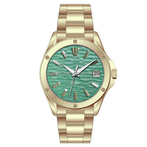 Reloj de oro de acero inoxidable de alta calidad, reloj automático mecánico clásico con posición de Dial de función de día - Product Image 6