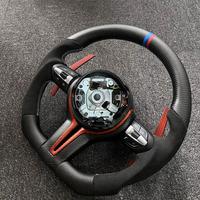 Volant de voiture personnalisé pour F10 E60 E46 E70 F20 F25 F26 F30 F32 E60 M3 M5 M6 Volant en cuir chauffant à vibrations