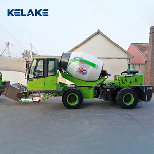 Camion bétonnière vert KELAKE avec chargeur frontal, système entièrement hydraulique - Product Image 3
