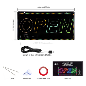 Full color open waterproof LED sign <b>board</b> billboard USB powered 1mm ultra-thin display sign decorative <b>light</b> indicator <b>light</b> 5V - Product Image 6
