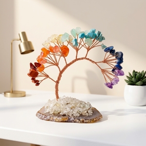 Venta al por mayor <span class=keywords><strong>de</strong></span> cristales naturales hechos a mano grava árboles Chakra modelo <span class=keywords><strong>de</strong></span> cuarzo para la decoración del hogar tallado grabado regalo para la curación <span class=keywords><strong>de</strong></span> árboles - Product Image 3