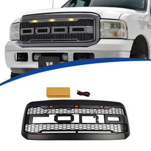 Ford F250 Raptor Style <b>Grille</b> ABS Material 2005-2007 Front Bumper Replacement <b>Mesh</b> Design - Product Image 1