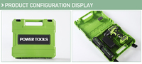 Perceuse sans fil polyvalente 21V, alimentée par batterie lithium-ion, tournevis électrique, appareil de perçage pour travaux métalliques et maçonnerie