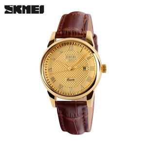 <span class=keywords><strong>SKMEI</strong></span> 9058 présidentiel hommes montre à quartz activité bracelet en cuir étanche haute qualité classique en stock kit de montre décontractée - Product Image 5