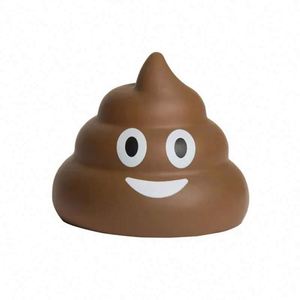 Jouets anti-stress personnalisés en forme de caca souriant avec logo imprimé – Cadeaux promotionnels - Product Image 1