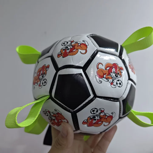 Juguetes para Perros, Pelotas para Perros, Pelota de Fútbol Mundial para Perros con Correas, Pelota de Pastoreo, Pelotas Duraderas para Mascotas Pequeñas y Medianas - Product Image 1