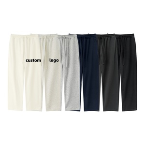 <span class=keywords><strong>Pantalon</strong></span> de survêtement pour <span class=keywords><strong>homme</strong></span> avec logo imprimé en relief, doublure en polaire 360 g/m², coupe droite, ample, <span class=keywords><strong>taille</strong></span> extra large, <span class=keywords><strong>pantalon</strong></span> de sport basique pour <span class=keywords><strong>homme</strong></span> - Product Image 1