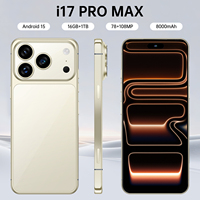 Nuevo Smartphone Original I17 17 Pro Max 5G LTE 2025, Pantalla HD de 7.3 Pulgadas y 90Hz, Cámara Trasera de 108MP, Almacenamiento de 16GB+1TB, Quad Core MTK