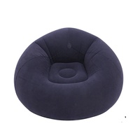 Canapé gonflable individuel Polar Everest au design moderne et épuré, pouf portable, fauteuil de camping