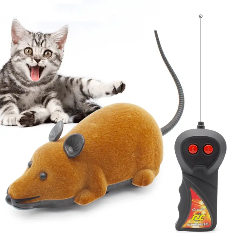 Desain terbaru profesional dibuat pengendali jarak jauh listrik baterai dapat diganti Mouse kecil berkelompok imitasi mainan hewan peliharaan