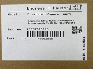 Controlador Endress+Hauser en Oferta, E+H 71002865 VU340, Módulo de Pantalla - Product Image 6
