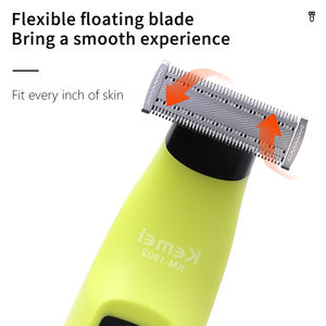 Máquina <span class=keywords><strong>de</strong></span> Afeitado Corporal Kemei Km-1902, Resistente al Agua IPX7, Eléctrica, 6800 RPM, Lavable, Eliminador <span class=keywords><strong>de</strong></span> <span class=keywords><strong>Pelo</strong></span> con <span class=keywords><strong>Cargador</strong></span> Tipo C - Product Image 3