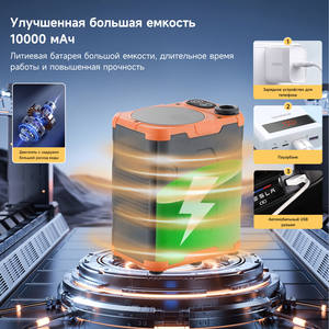 Pommeau de douche portable d'extérieur alimenté par batterie, 5 vitesses de pulvérisation, pour le camping et les chantiers - Product Image 5