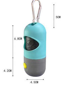 Dispensador de Bolsas para Excrementos de Perro con Forma de Pastilla y Linterna LED, Soporte para Bolsas de Caca de Mascotas con Batería de Botón, el Más Vendido - Product Image 2