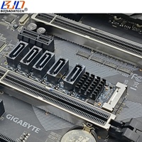 Adaptador de Expansión M.2 NVME M-Key a 5 * SATA 3.0 de 7 Pines, Tarjeta Riser JMB585 con Cable de Datos SATA3 para Disco Duro