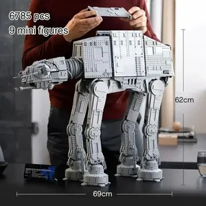 Set di Costruzioni AT-AT in Plastica Grande da 67852 Pezzi, Compatibile con il Modello 75313, per Regali di Compleanno e Natale a Tema, Giocattolo per Bambini - Product Image 1