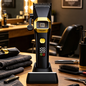 <span class=keywords><strong>Tondeuse</strong></span> Électrique <span class=keywords><strong>Professionnelle</strong></span> Sans Fil pour Cheveux et <span class=keywords><strong>Barbe</strong></span> avec Écran LED, Batterie 2500 mAh, Moteur à Rotor Externe, Rechargeable - Product Image 2
