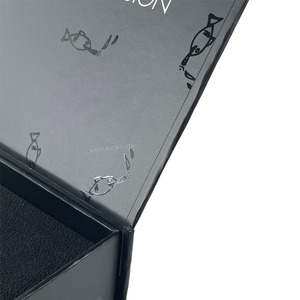 Custom Black Magnetic Lid Gift <strong>Box</strong> <strong>for</strong> <strong>Present</strong> Luxury Caviar 50gr/125gr - Product Image 6