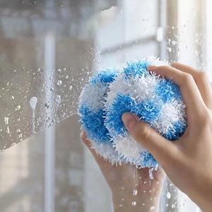 Balle de nettoyage nano pour un nettoyage rapide des taches de cuisine, 1/2/3 pièces, balles à rayures colorées avec corde de suspension, outils de nettoyage ménager - Product Image 4