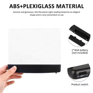 Đọc sách ánh sáng ban đêm Wedge Đèn bàn cho du lịch phòng ngủ cuốn sách ánh sáng ban đêm đọc sách Đèn xách tay LED cuốn sách ánh sáng - Product Image 4