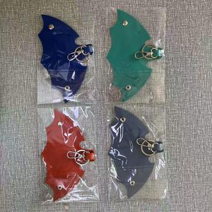 Étui à clés de voiture en cuir PU avec logo personnalisé, forme coupe-vent créative, organiseur de clés pour femmes et hommes, accessoire d'intérieur de voiture, vente en gros - Product Image 2
