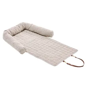 Популярная Роскошная тканевая накидка для домашних животных, складная кровать для собак, кушетка для собак, защитная кровать для автомобильного сиденья и дивана