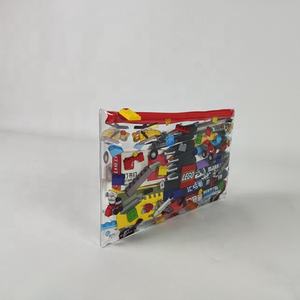 Sac de rangement Transparent Portable pour voyage sacs à cosmétiques imprimés Uv sac de rangement de jouets Lego en Pvc Transparent personnalisé - Product Image 2