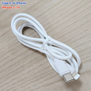 สายชาร์จ Type C เป็น Lightning สำหรับ iPhone 5-14, ความยาว 0.3 ม., 1 ม., 1.5 ม., 2 ม., รองรับการชาร์จเร็ว 3A, สายหุ้ม PVC - Product Image 3