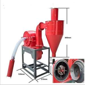 เครื่องบดแบบค้อนดูดเองสำหรับบดแป้งข้าวโพด เครื่องบดอาหารสัตว์ขนาดเล็กสำหรับใช้ในครัวเรือน พร้อมระบบกำจัดฝุ่นแบบเชคเลน - Product Image 1