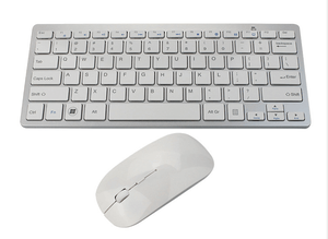 Combo bàn phím và chuột không dây 2.4G tùy chỉnh logo bán buôn, chất liệu ABS màu trắng, dùng được cho hệ điều hành Android, MAC, Windows, đa hệ thống, nhiều màu sắc - Product Image 3