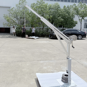 Mini 400/500kg Alloy Pilaarkraan 24V/12V Mobiele Davit Hand/Elektrische bediening Camping Pick-up Truck Trailer Busje Ute Gebruikt - Product Image 1