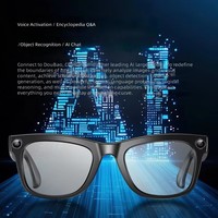Lunettes audio HY19 avec 2 haut-parleurs stéréo, double micro, réduction du bruit, lecture de musique locale, 42g, pour les trajets domicile-travail et le bureau