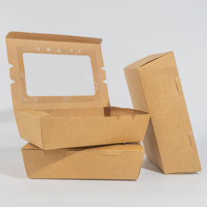 Chất Lượng Cao Nhà Máy Giá Giấy Bao Bì Thực Phẩm Hộp Dùng Một Lần Giấy Kraft Hộp Gà Chiên - Product Image 2