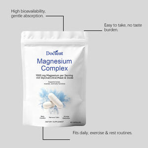 Cápsulas de Complejo de Magnesio, 60 Unidades, Mejora la Comodidad y Nutrición, Suplemento Diario - Product Image 6