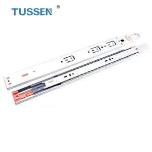 Tussen Heavy Duty Lade Rail Automic Push Open Soft Closing 450Mm Telescopische Glijbaan Kogellager Lade Glijdende Aluminium