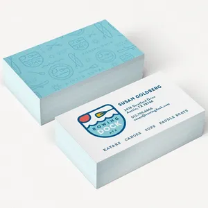 Manufacturer Custom New Design Printed Paper Business Card Silver Edge Enbossed/Debossed Business Card