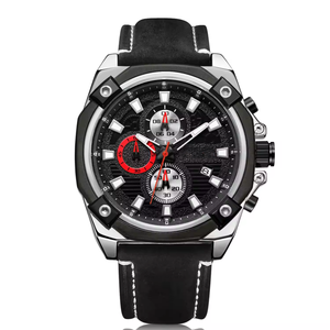 Relojes de Pulsera de Cuarzo con Correa de Cuero para Hombre, Relojes Deportivos Casuales para Estudiantes y Jóvenes, Relojes Mecánicos de Lujo a la Moda, Resistentes al Agua - Product Image 2