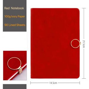 Carnet de notes personnalisé en cuir PP rouge pour entreprise, journal, cadeaux, bloc-notes promotionnel en gros, ensemble cadeau d'entreprise, stylo de luxe - Product Image 2