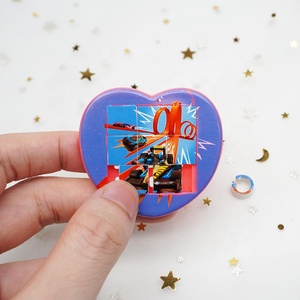 Niños 5CM amor en forma de corazón rompecabezas juguetes cápsulas de plástico promocionales - Product Image 6