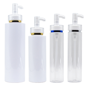 Bán Buôn Tùy Chỉnh 100Ml <span class=keywords><strong>120Ml</strong></span> 150Ml 200Ml 250Ml 300Ml 500Ml Pet Trắng Vòng Với Brilliant Màu Xanh Cạnh Mỹ Phẩm <span class=keywords><strong>Lotion</strong></span> Chai - Product Image 2