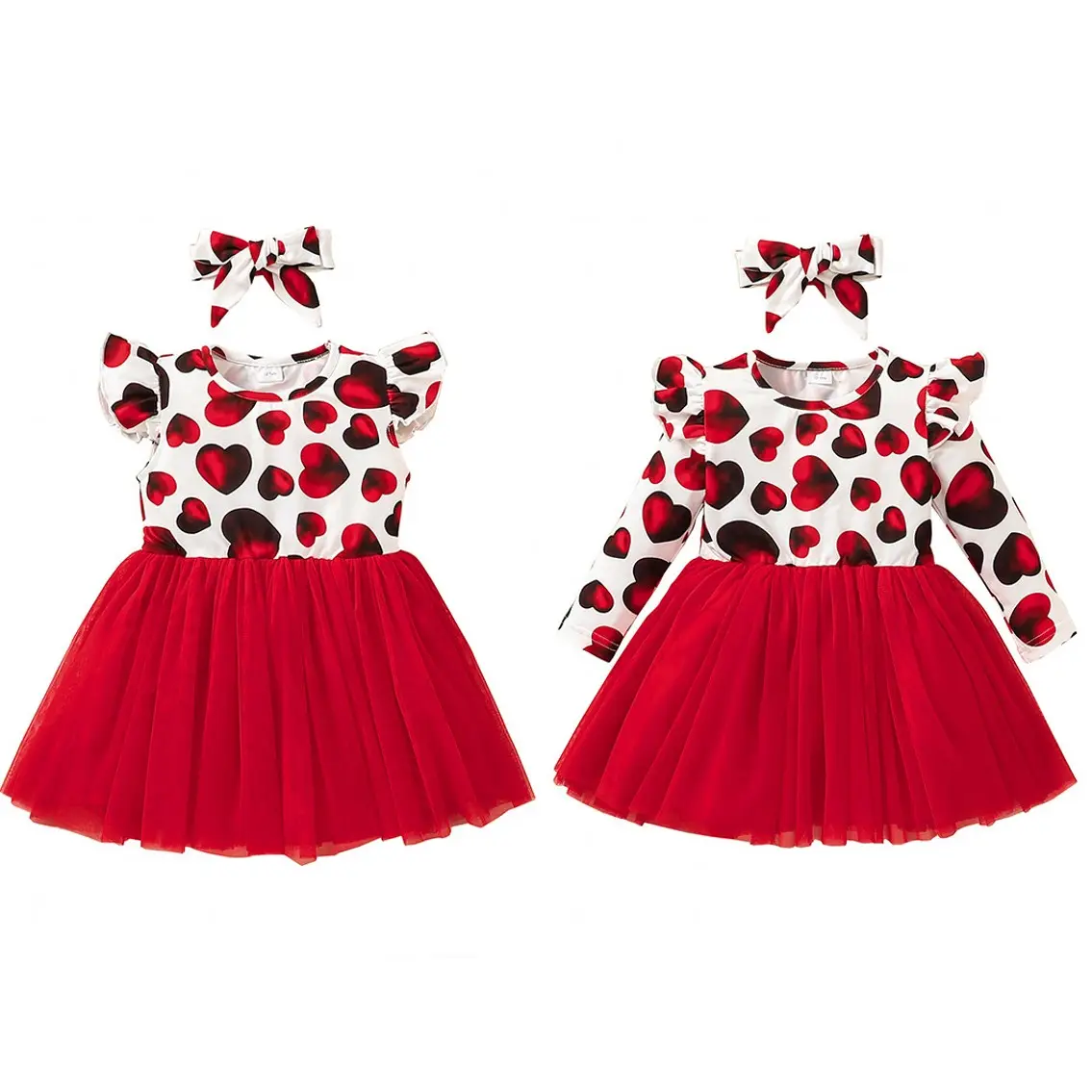 Baby Dresses Tutu Dress Kids Dresses For Girls Children Valentines Day Baby Clothes