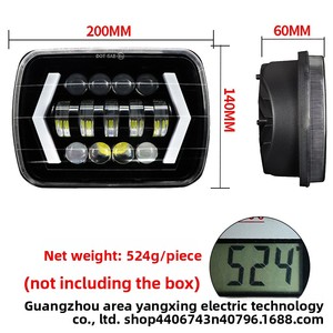 Faro a LED da 7 pollici con 13 LED, freccia e DRL, compatibile con Jeep Wrangler, moto e fuoristrada - Luci diurne modificate - Ricambi di fabbrica Guangzhou - Product Image 4