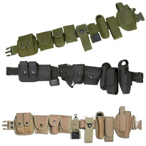 Tactical Security Duty <b>Belts</b> <b>Holster</b> Flashlight Pouch Sets Utility Training Kit <b>Belt</b> Duty <b>Belt</b> Practical Multifunctional - Product Image 1