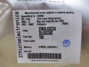 STM32L433CCU6 MCU de <span class=keywords><strong>Cortex</strong></span>-M4 <span class=keywords><strong>ARM</strong></span> QFN-48 à très faible puissance avec FPU 80MHz 256KB Flash 64KB SRAM de qualité industrielle - Product Image 2