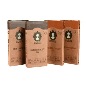 China Supplier Custom Printed Craft Brown Paper Chocolate Bar Boxes With Fast Delivery