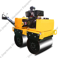 Rouleau compresseur 1 tonne 2 tonnes 3 tonnes 4 tonnes compacteur tandem d'asphalte vibrant hydraulique diesel
