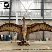 Ayarlanabilir Metal ve Silikon Çelikten Yapılmış Dinozor (Pterozor) Robotu, Macera Parkları ve Alışveriş Merkezleri İçin Açık ve Kapalı Alanlarda Kullanım Amaçlı