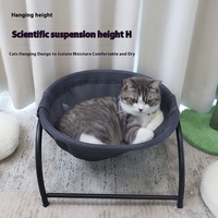 Petit chien et chat panier suspendu universel lit Cool Nest Animal Pattern Cat and Pet Kennel with Solid Metal Nest Bed