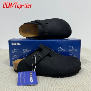 <span class=keywords><strong>Ciabatte</strong></span> Unisex di Lusso con Suola in Sughero Morbido, Pantofole in Vera Pelle Bovina, Stile Ortopedico con Ammortizzazione - Product Image 3